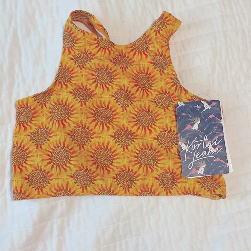 Kortni Jeane girls racer sunflowers